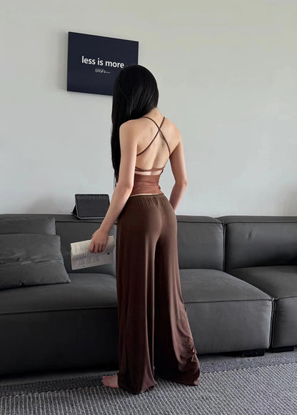 Wide-Leg Yoga Joggers Baggy Sport Pants