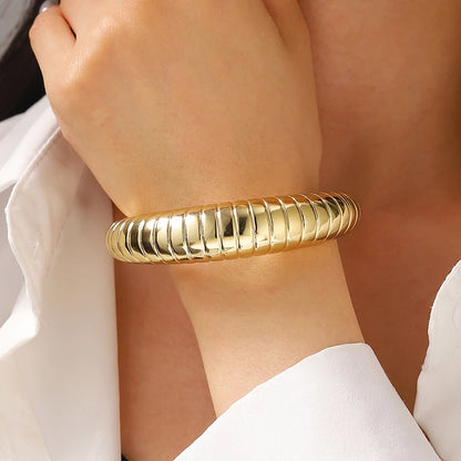 Exaggerated Hip Hop Rock Plastic Cuff Bracelet