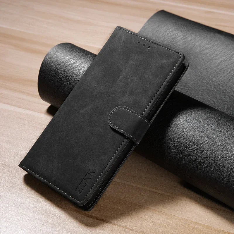 Wallet With Card Slot Flip Leather Samsung Case