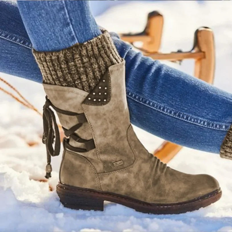 Mid-Calf Snow Boots Shoes