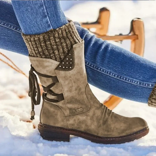 Mid-Calf Snow Boots Shoes