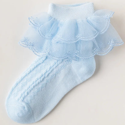 Baby White Lace Cotton Soft Socks