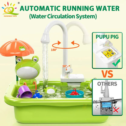 Baby Kitchen Toy Plastic Dish Wash Sink Electric Dishwasher Toys