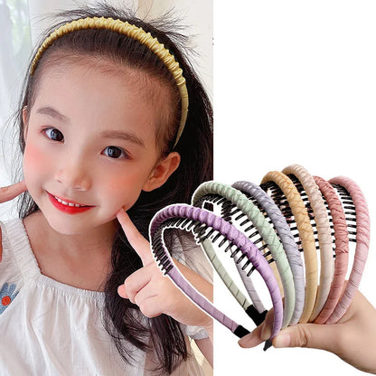 Cute Candy Colors Wrap Cloth Teeth Hairbands  Accessories