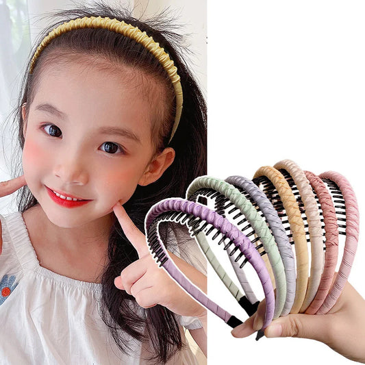 Cute Candy Colors Wrap Cloth Teeth Hairbands  Accessories