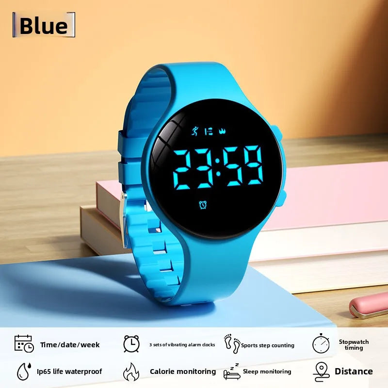 Electronic Silent Vibration Alarm Waterproof Sports Multifunctional Pedometer Stopwatch