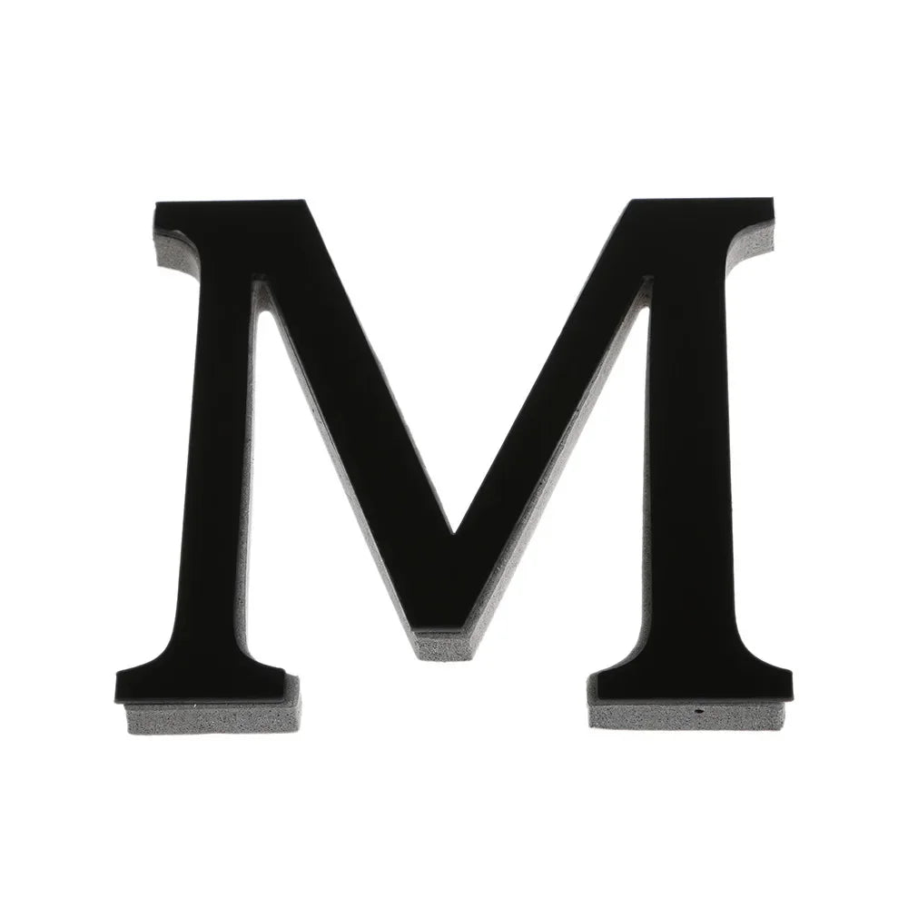 26 Letters DIY 3D Mirror Acrylic Wall Sticker