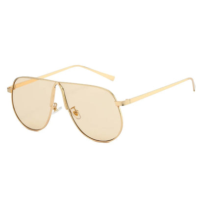 vintage oversized alloy square sunglasses