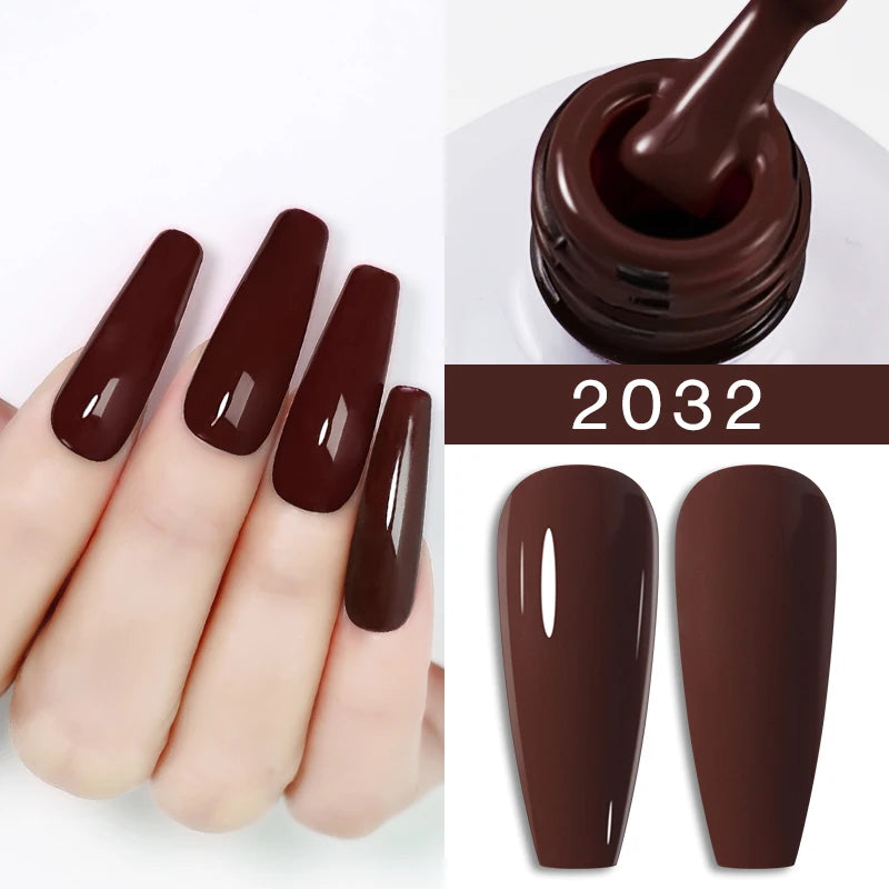 Red Brown Color Gel Nail Polish