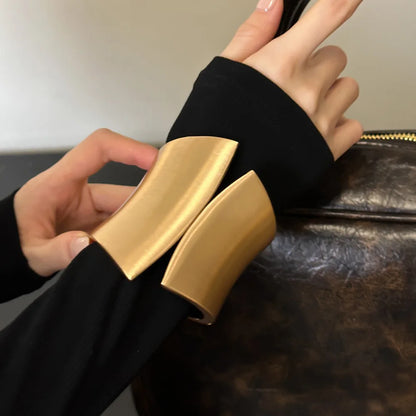 Punk Hiphop Wide Asymmetric Bangles Bracelet