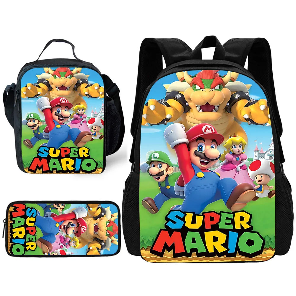 Anime Game Crazy M-M-Marios Backpack School Bags