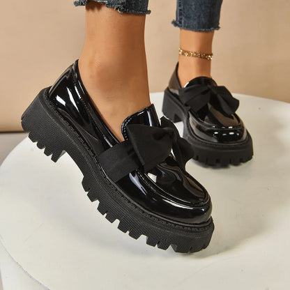 Plus Size Loafers British Style Platform Shoes