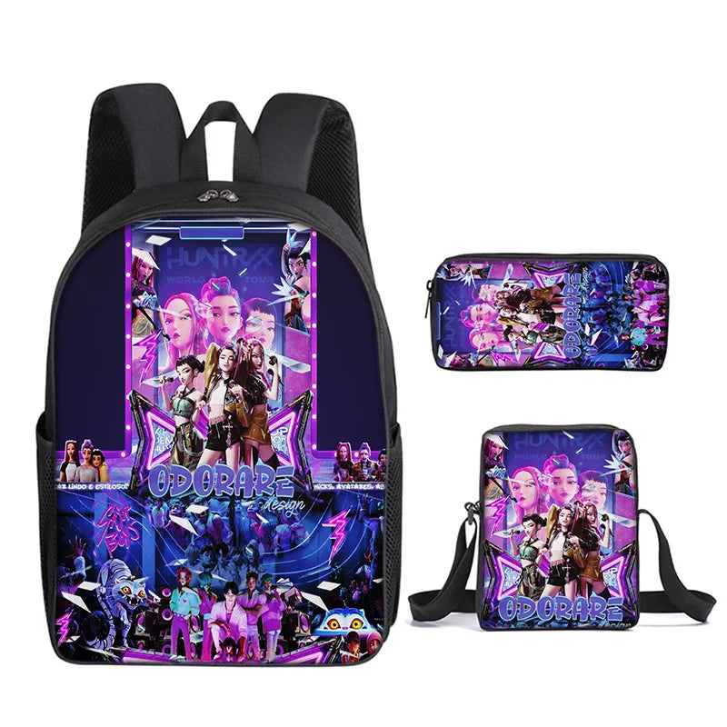 KPop Demon Hunters School Bags for Child Backpack