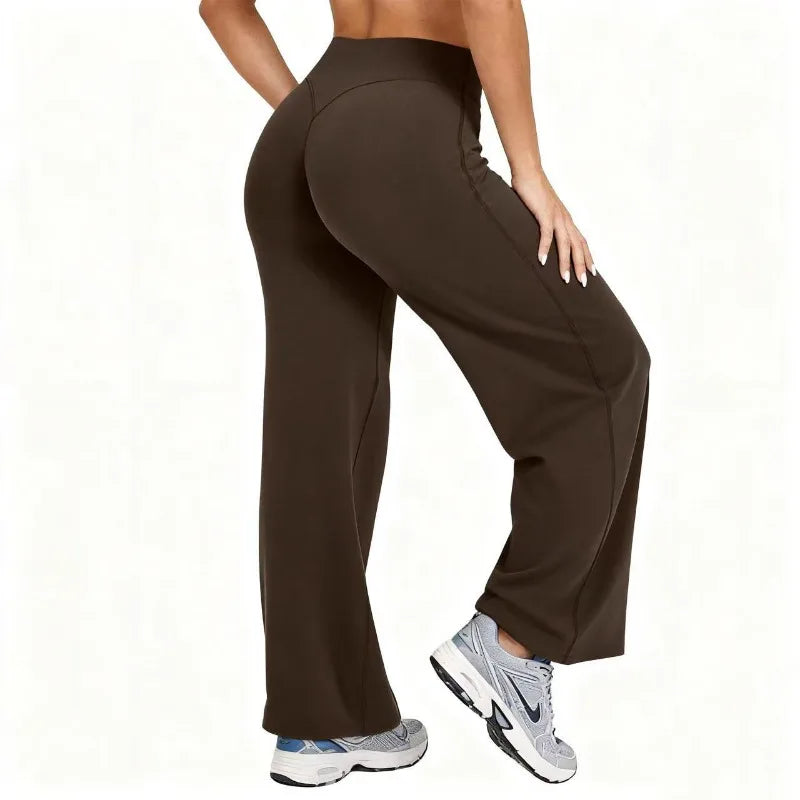 Plus Size Yoga Wide-leg Stretchy Sport Pants