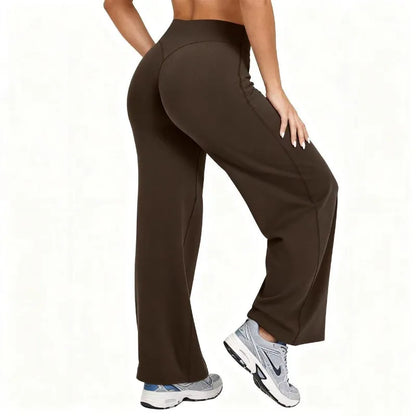 Plus Size Yoga Wide-leg Stretchy Sport Pants