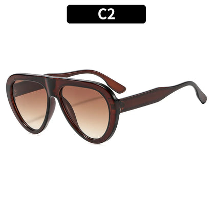 Vintage Oversized Oval Sexy Sunglasses