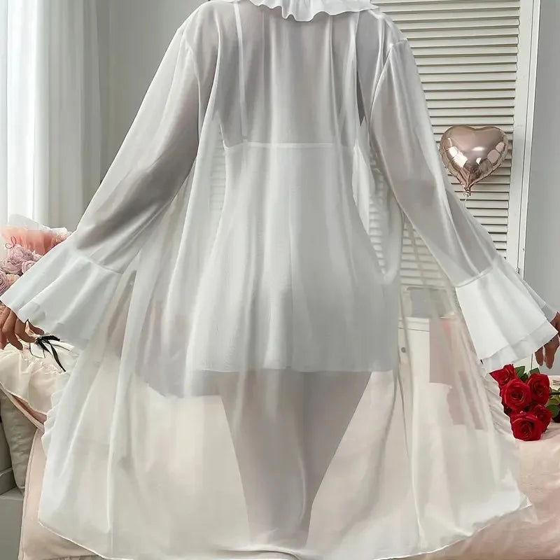 Sexy Overweight Transparent Lingerie