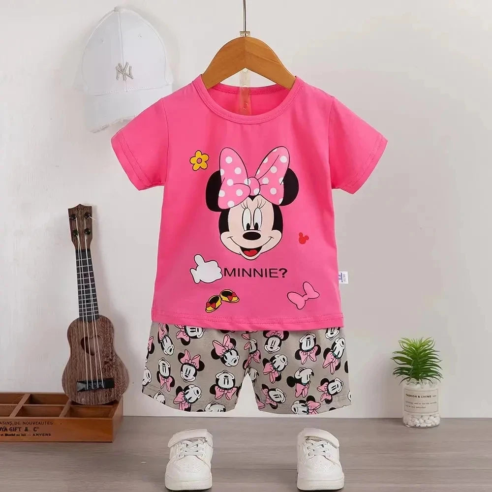 Baby Girl Outfit Set Short Sleeve T-shirt