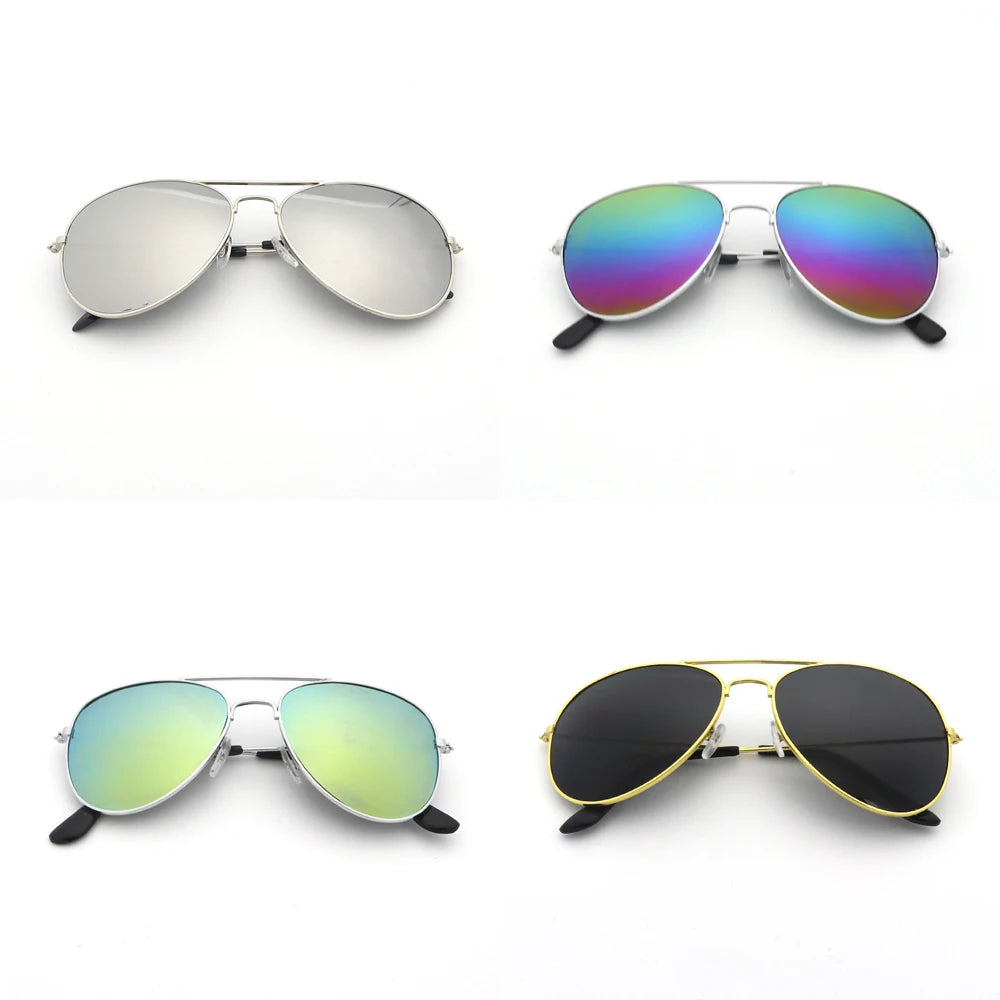 4 Pcs/set Unisex Brand Pilot Sunglasses