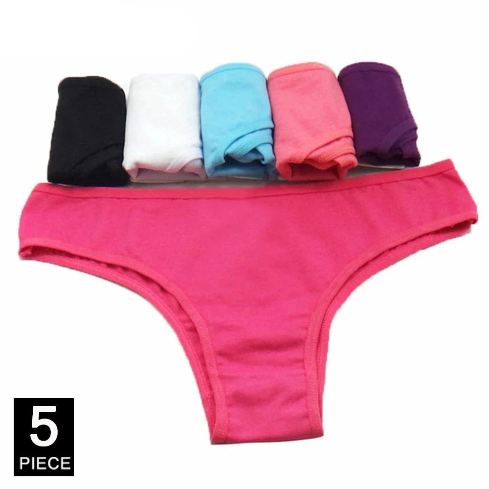 Seamless Underwear String Bikini Panties Period Sexy Thongs 5 pcs/set