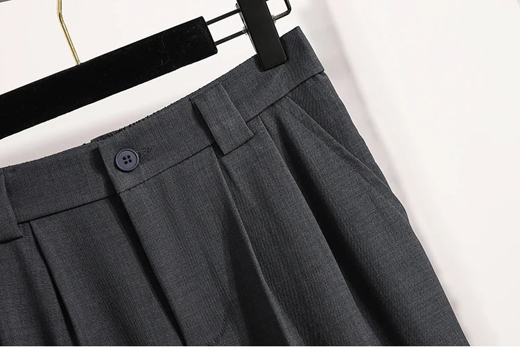 Korean High Waist Suit Casual Trousers