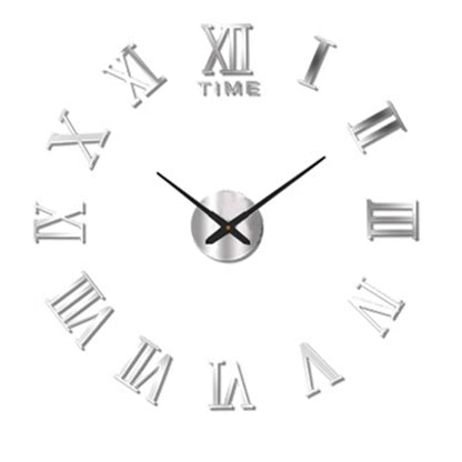 Large Wall 3D DIY Quartz Acrylic Mirror Stickers Clocks