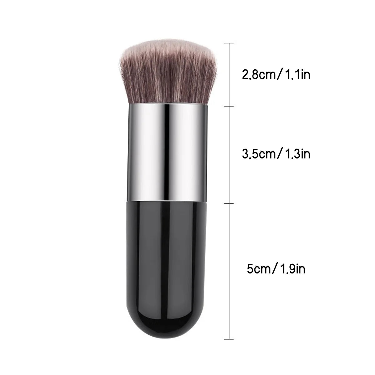 Short Haired Mushroom Head Foundation Brush