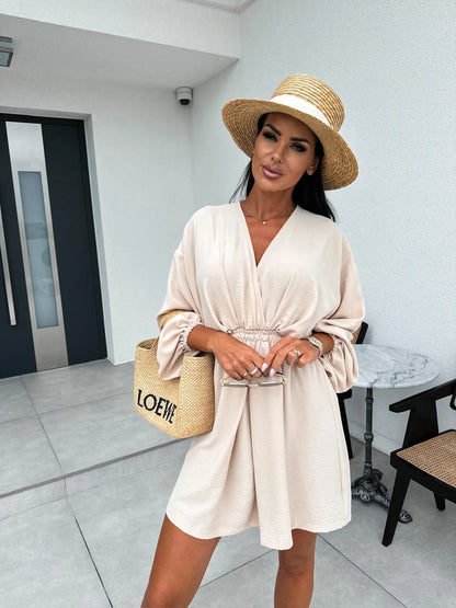 Puff Sleeve Mini Elegant Sexy Dress