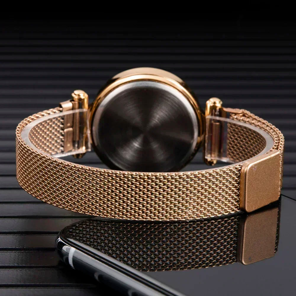 DANA Luxury Rose Gold LED Digital Watch