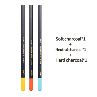 SAKURA Professional Charcoal Wooden Pencil Set
