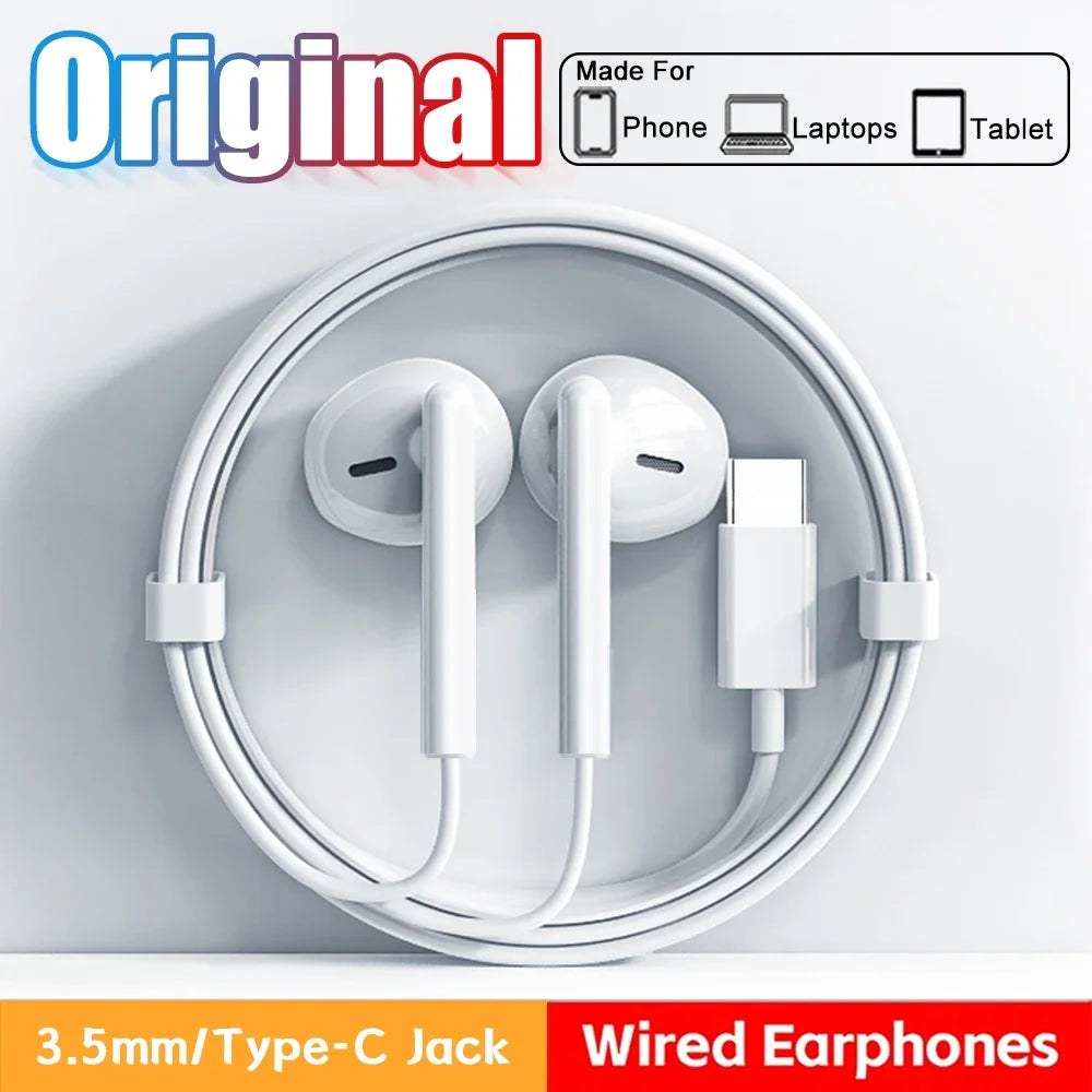 Original Type C In-Ear Earphones For Xiaomi Redmi Note Headset