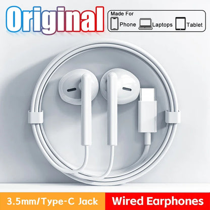 Original Type C In-Ear Earphones For Xiaomi Redmi Note Headset