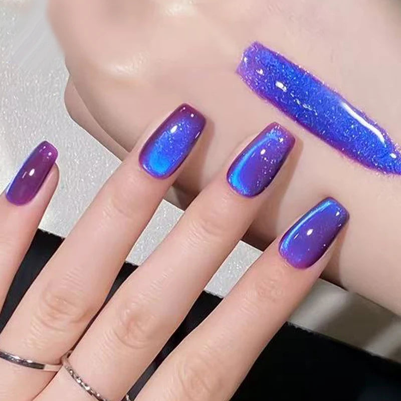 Blueberry Cat Magnetic Gel Nail Polish