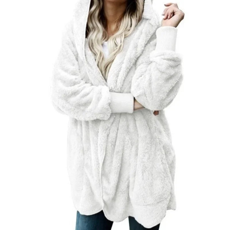 Double-faced Fur Fleece Faux Fur Thick Coat