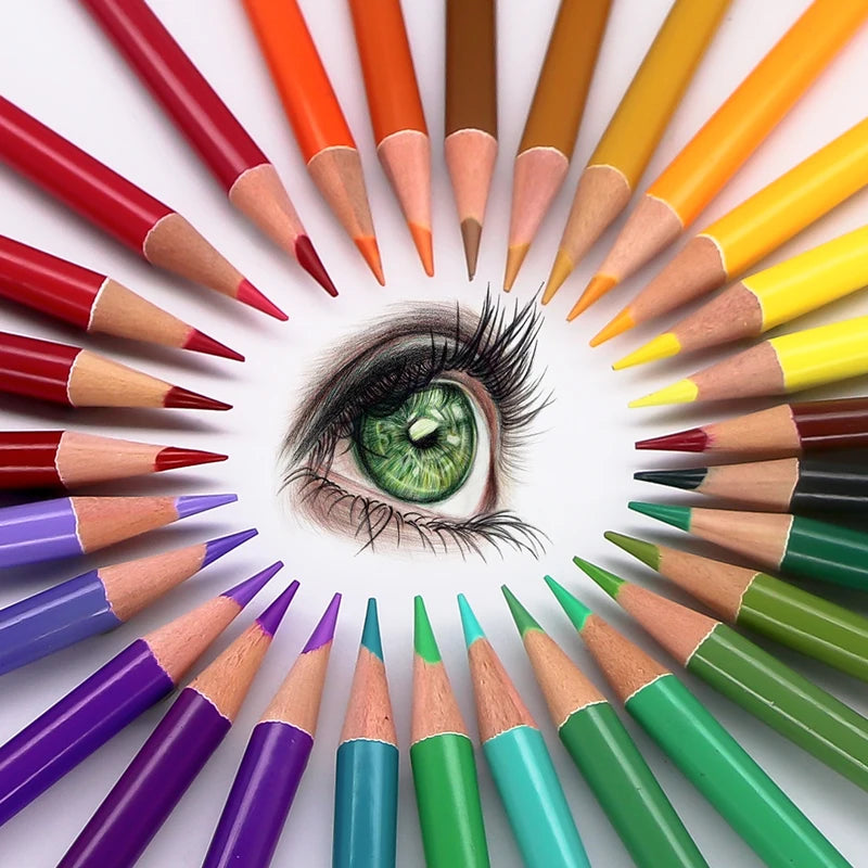 48/72/120/150/160/180Colors Pencils Professional Oil Wood