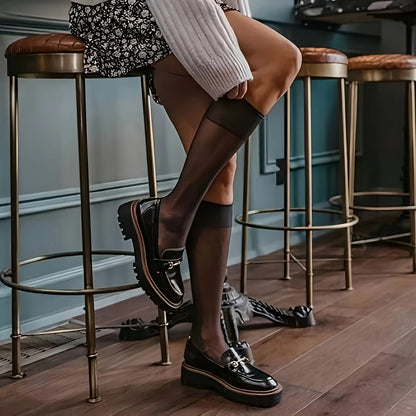 2/5 أزواج من الجوارب الحريرية الضيقة المضادة للخطاف