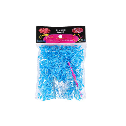 600Pcs Color Rubble Loom Wristbands Kit Elastic Weaving Lacing Craft