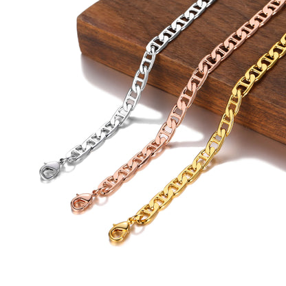 U7 Ankle Cuban Link Snake Figaro Bracelets