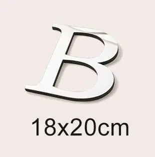 20cm Big Size 3D English Letters Acrylic Mirror