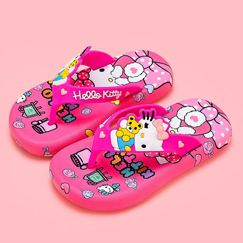 Hellokittys Kawaii Cartoon Flip Flops Slippers