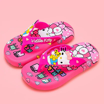 Hellokittys Kawaii Cartoon Flip Flops Slippers