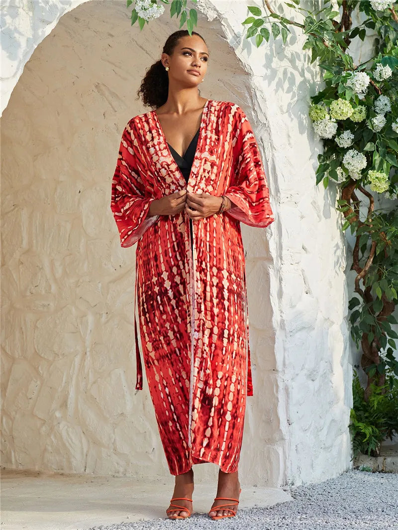 Long Kimono Swimsuit Cover up Outfits Bathing Suit