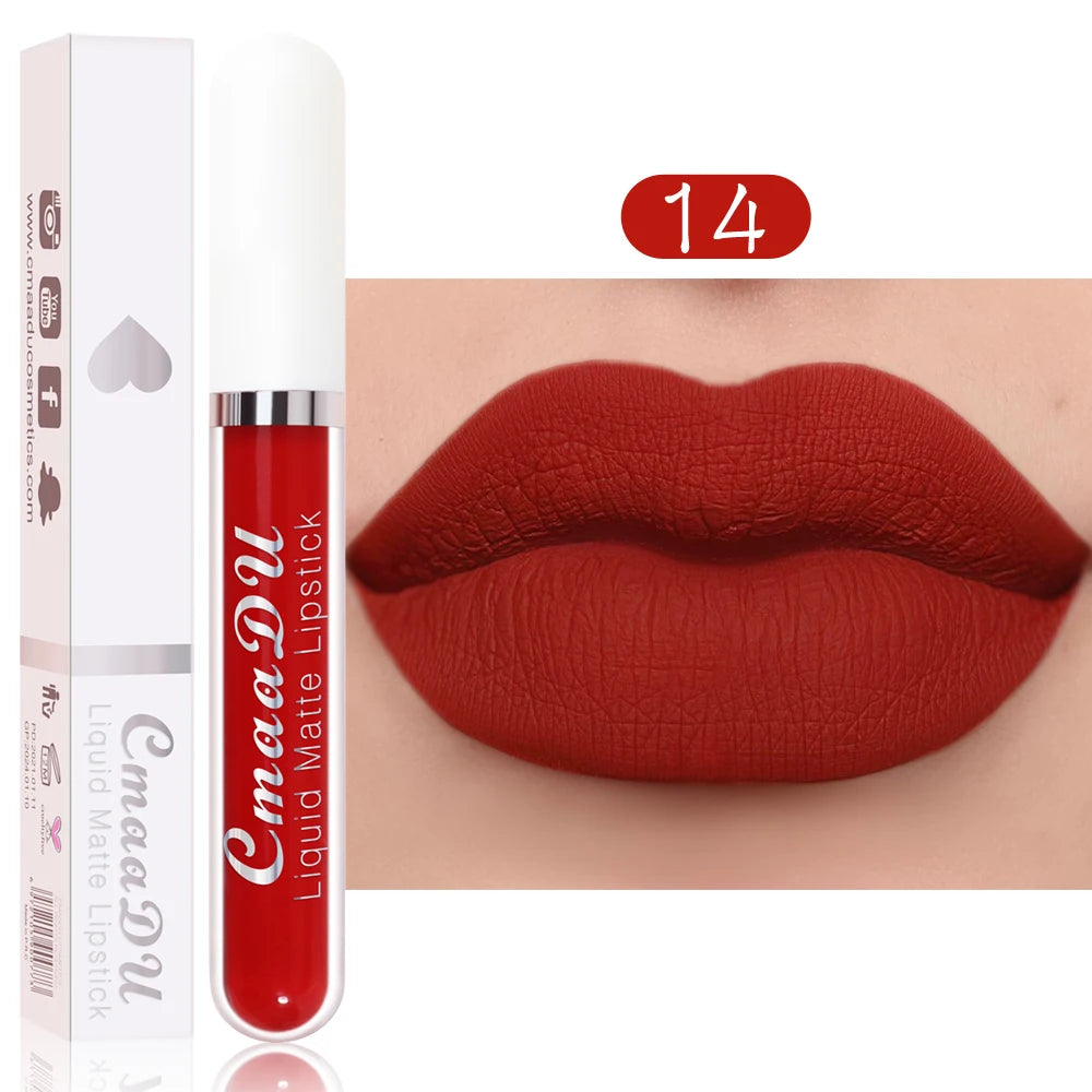 1 Pcs Matte Lip Gloss Liquid Lipstick Waterproof
