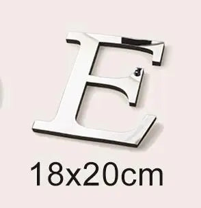 20cm Big Size 3D English Letters Acrylic Mirror