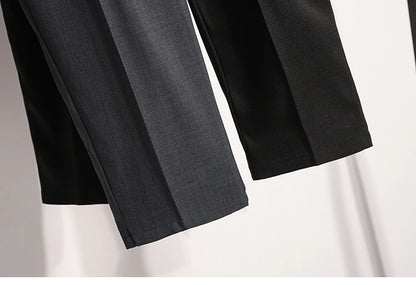 Korean High Waist Suit Casual Trousers