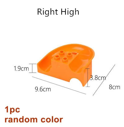 Big Building Blocks Marble Race Run Track Dinosaur Part Maze Toy