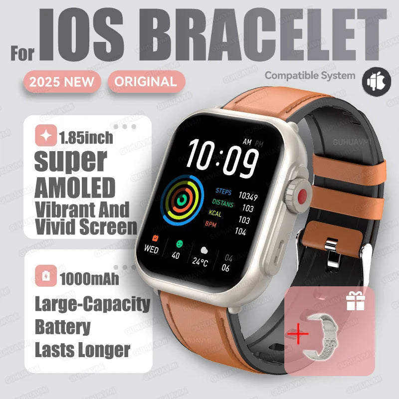XIAOMI IOS Watch Ultra2 Smart Watches 1000mAh 1.85" AMOLED Full Touch Screen