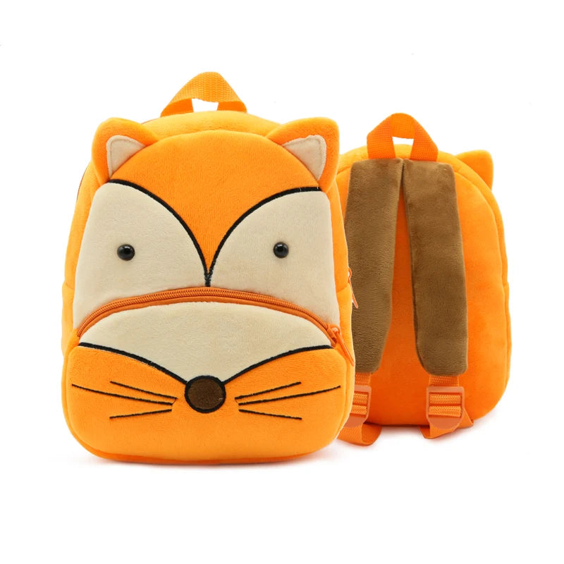 Cartoon cute plush animal backpack school