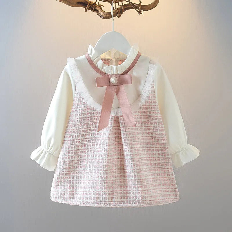 6M-3Y Vintage Spring Autumn Newborns Princess Dress