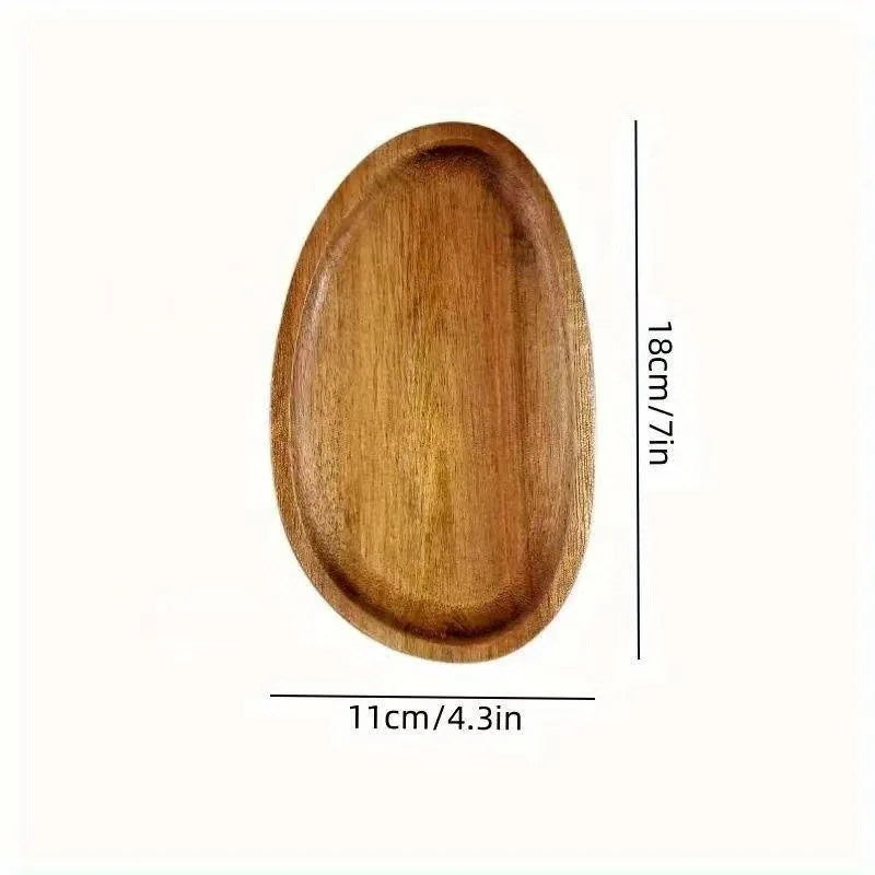 Japanese solid wood fruit plate